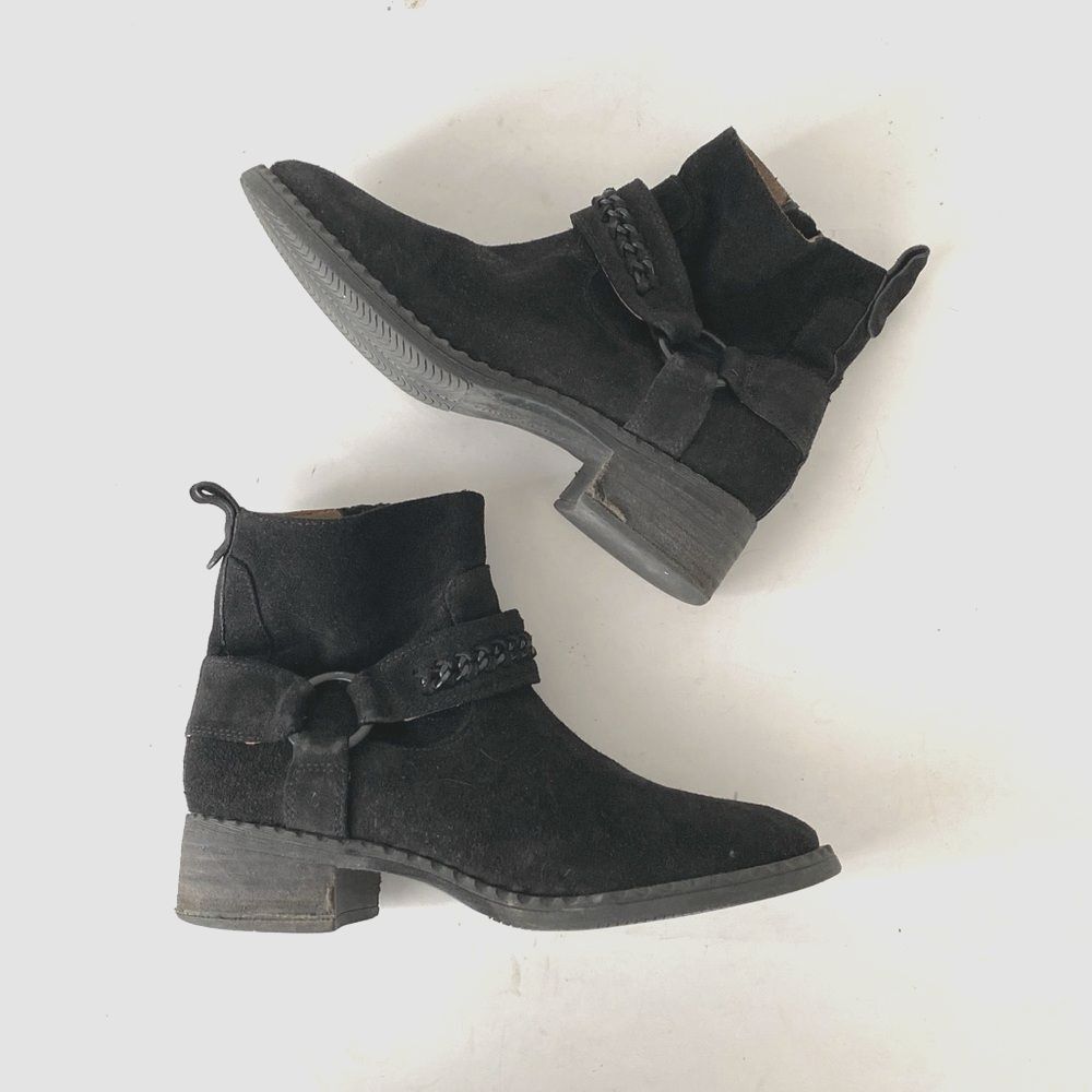 Gentle Souls by Kenneth Cole Women’s Binta Suede Leather Shoes US 7 Biker Boho - Picture 2 of 14